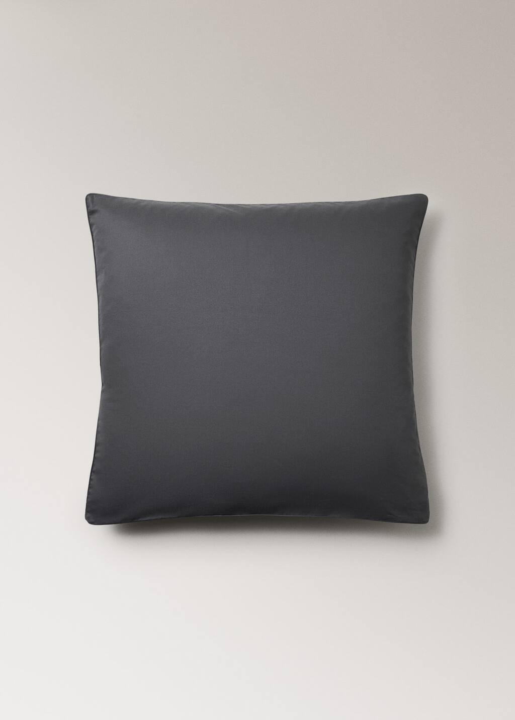 Mango Home Two 600-thread Count Cotton Satin Pillowcases 60x60 Cm Dark Grey