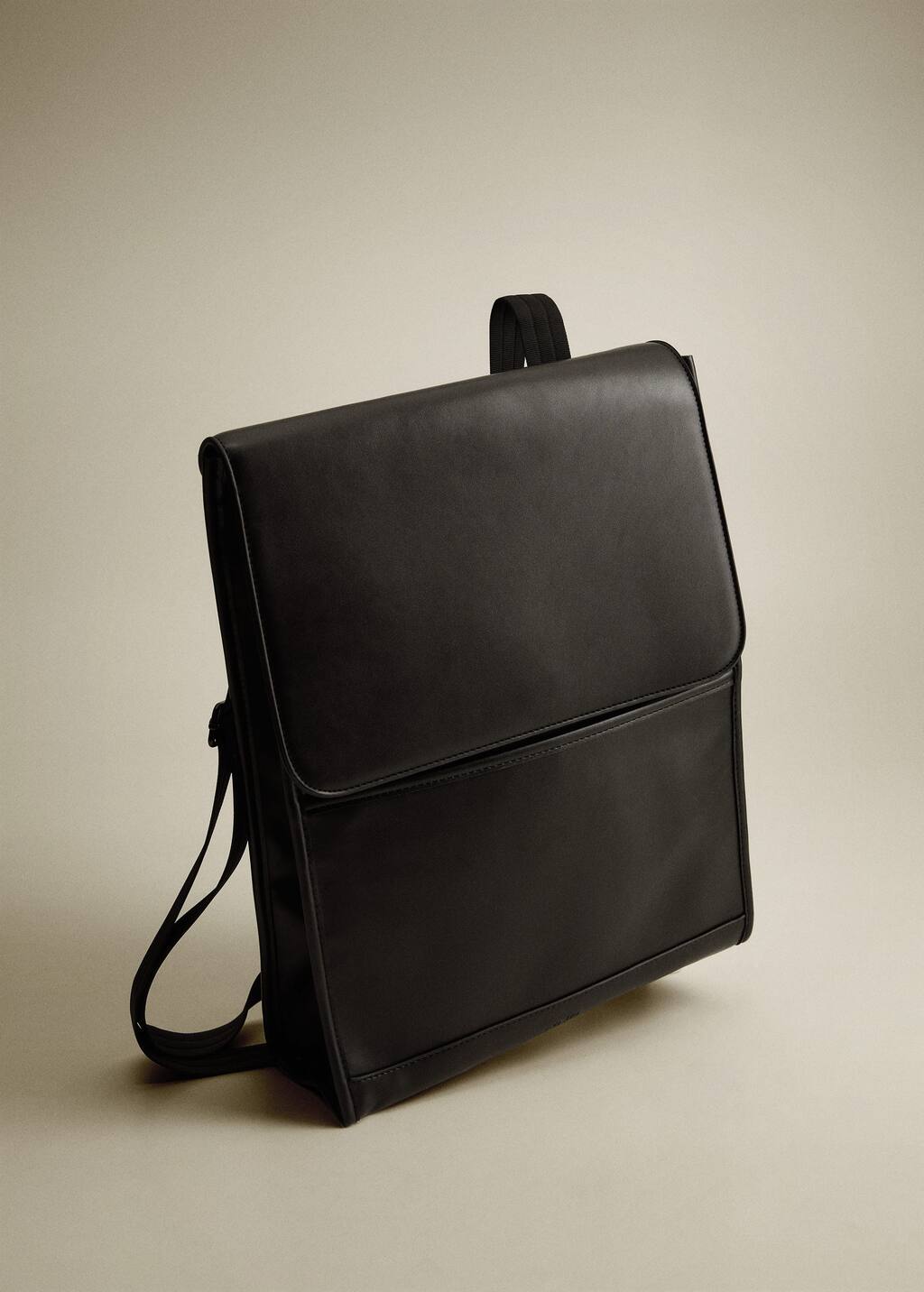 faux leather backpack mens