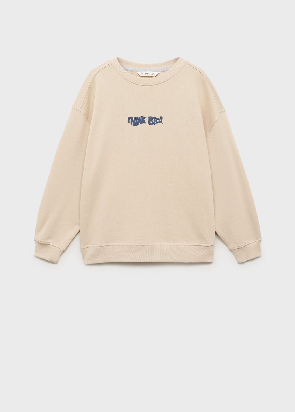 Embossed text sweatshirt