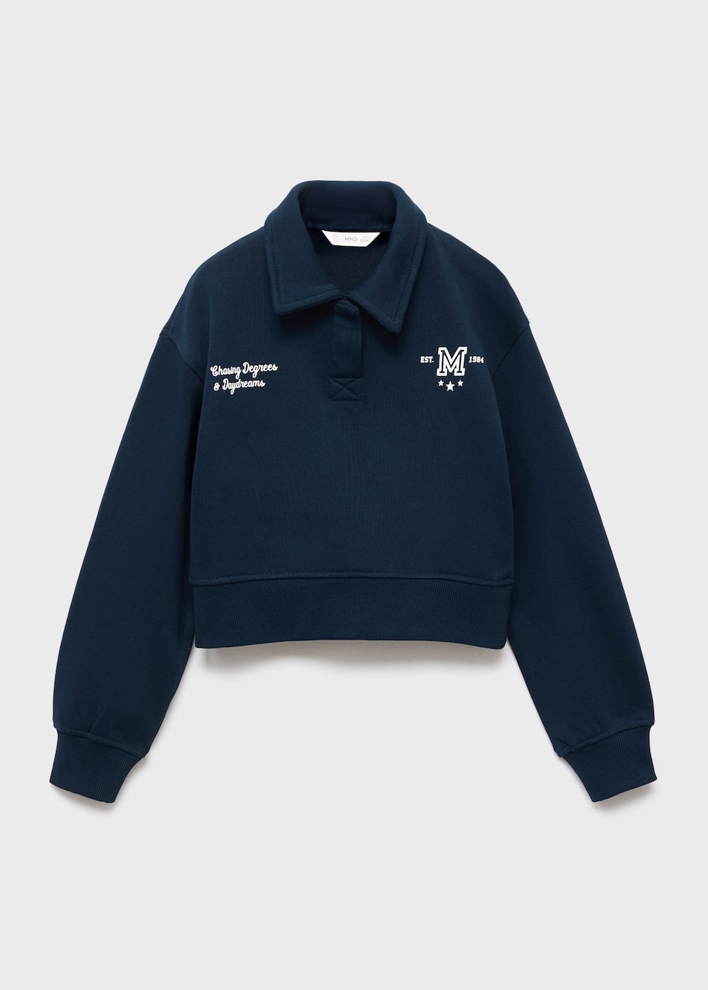 Polo-neck sweatshirt