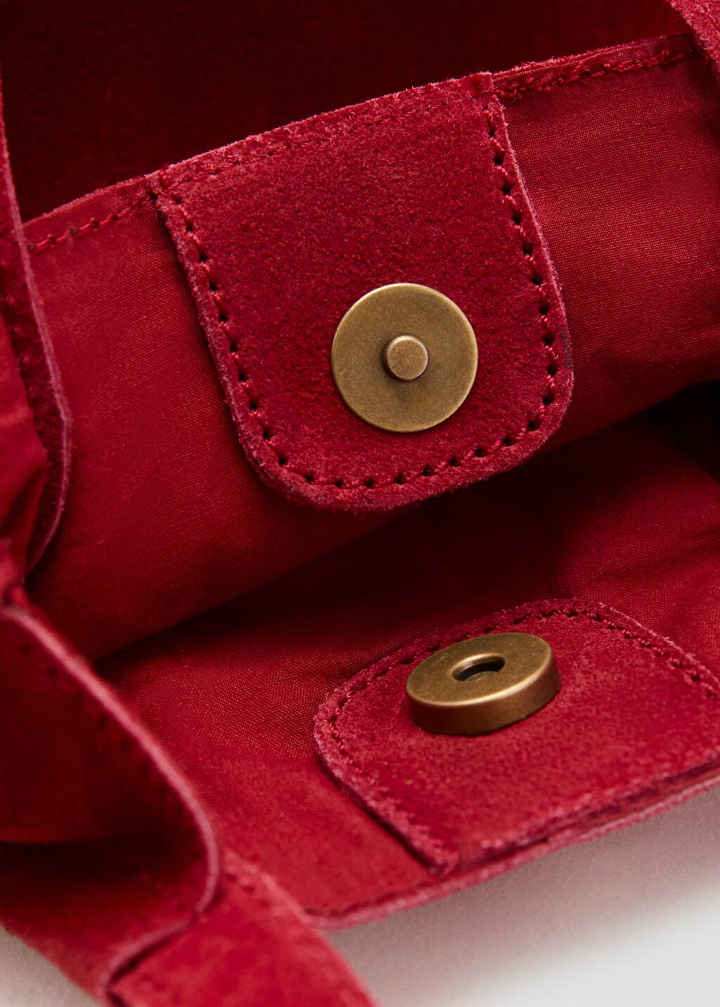 Leather tote bag