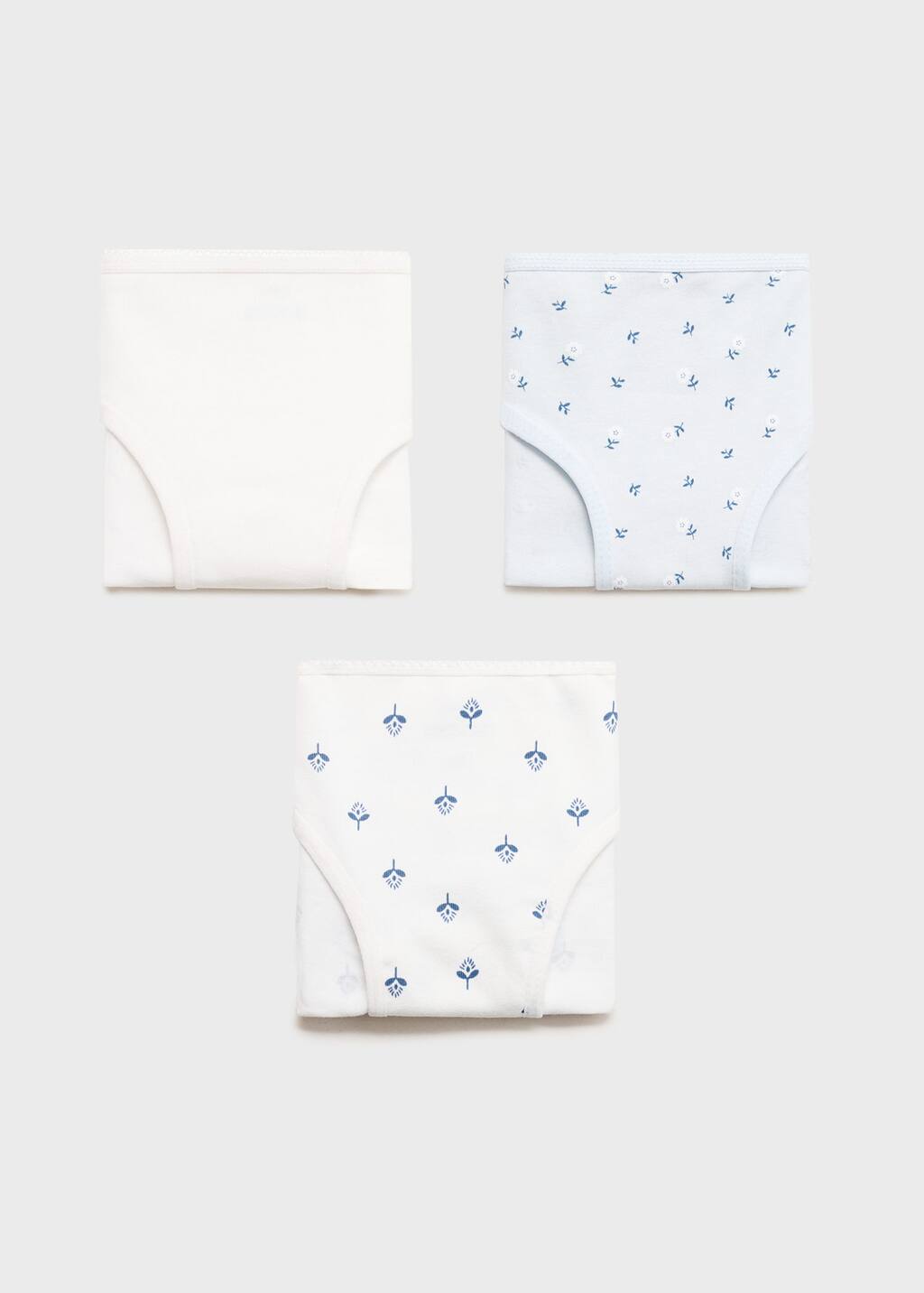 Mango Pack 3 Culottes Coton Blanc Cassé - Enfants - 5-6 Ans - Kids In Multi