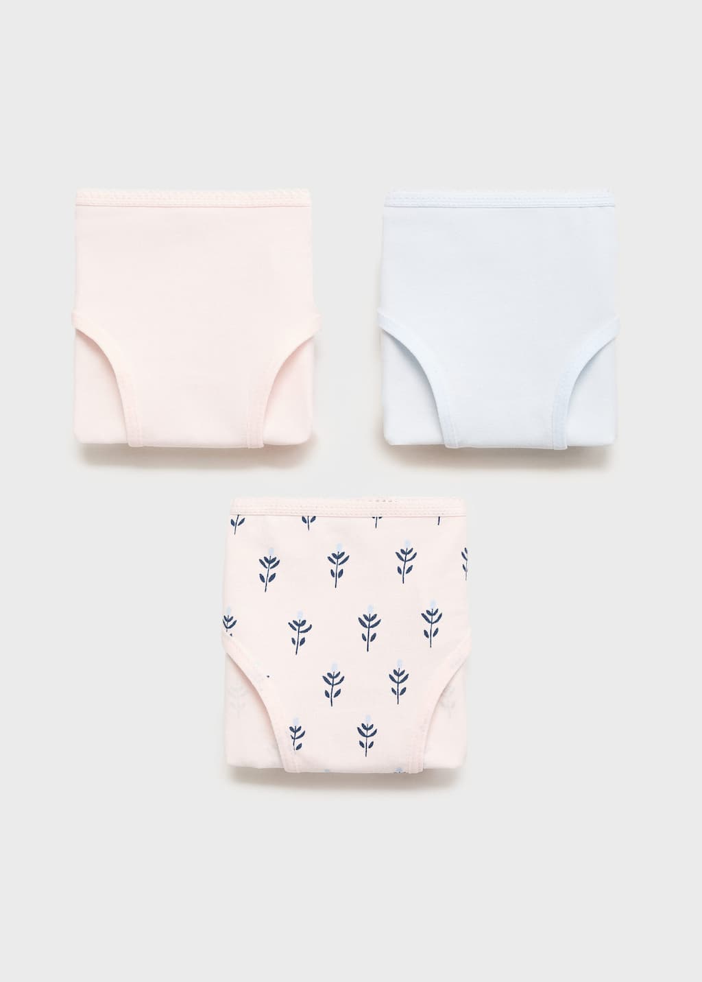 Mango Pack 3 Culottes Coton Bleu Ciel - Enfants - 13-14 Ans - Kids In Multi