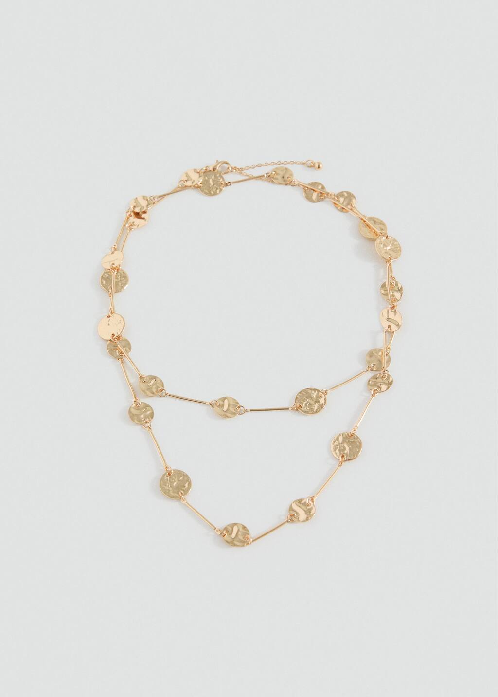 Coin charm necklace