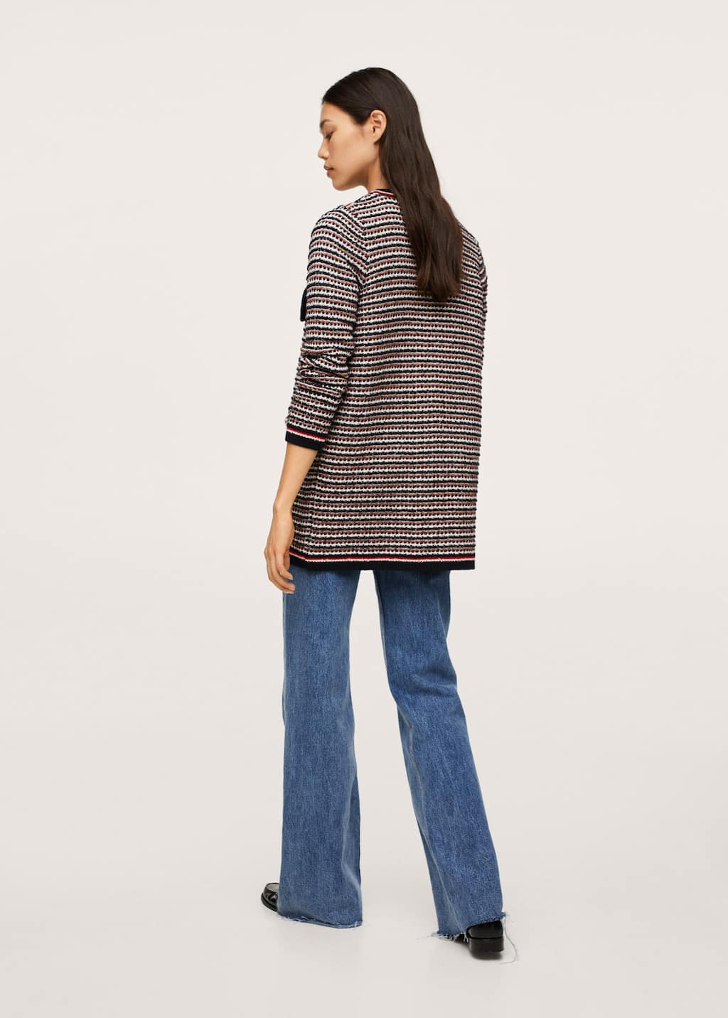 button knit cardigan mango