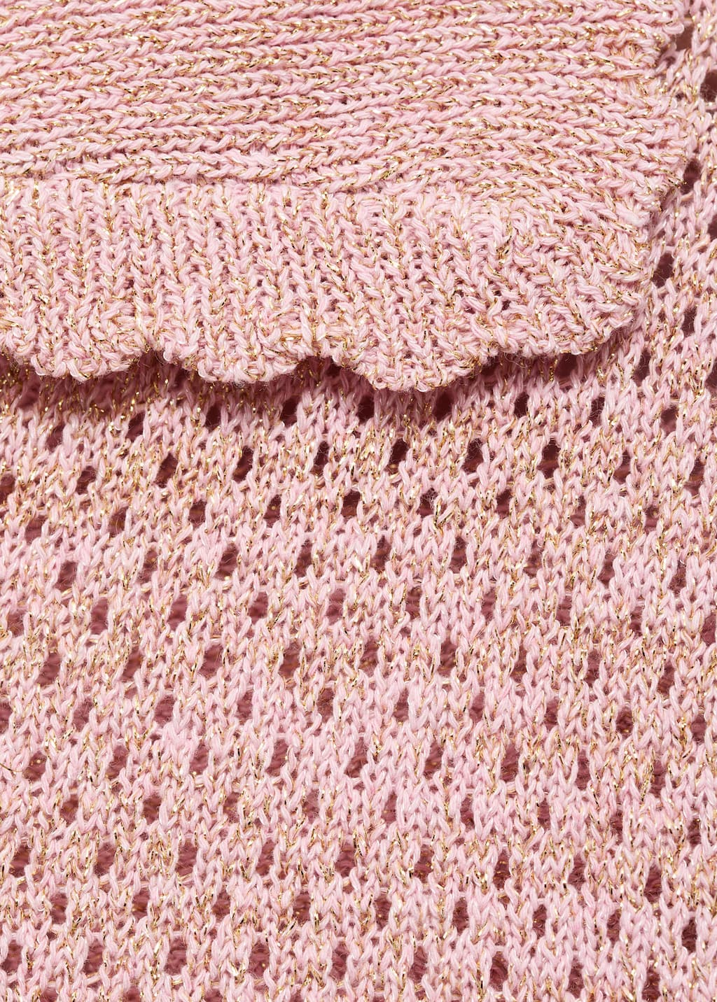 Lurex crochet sweater