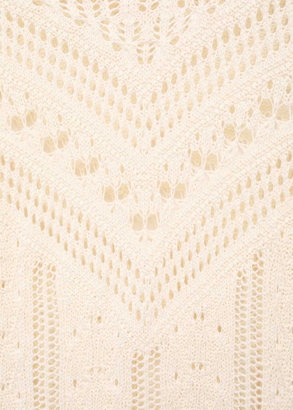 Knitted sweater with openwork details