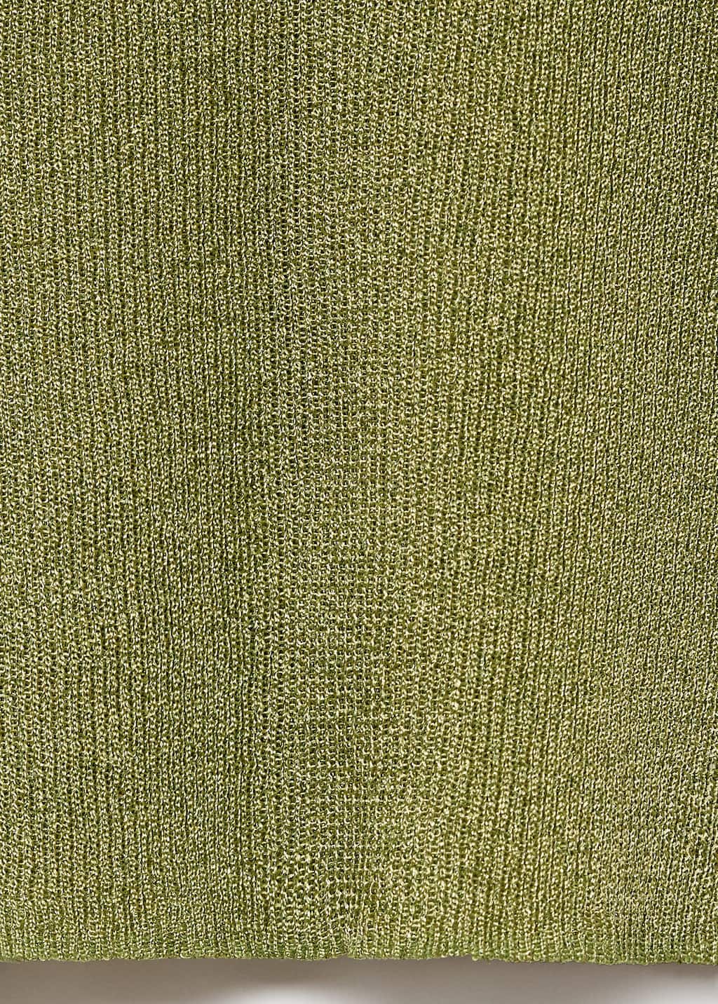 Lurex polo neck sweater