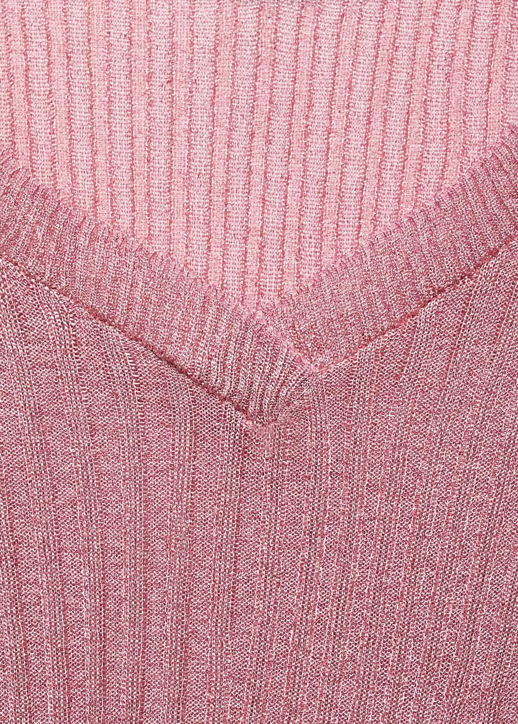Short-sleeved lurex sweater