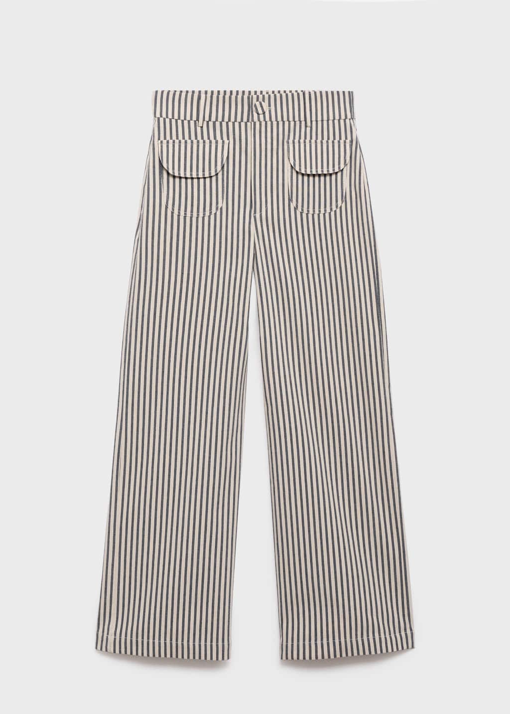 Striped pants with pockets