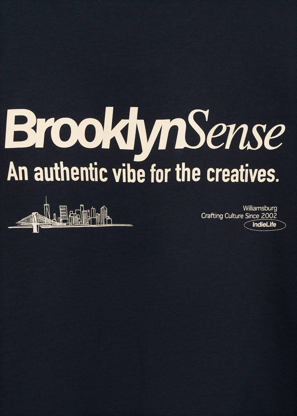 100% cotton sweatshirt text