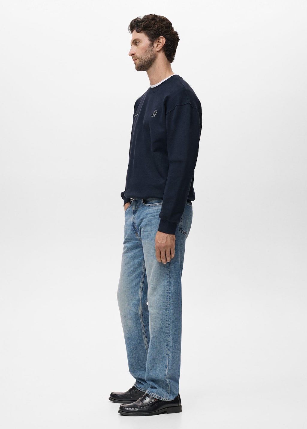 100% cotton sweatshirt text