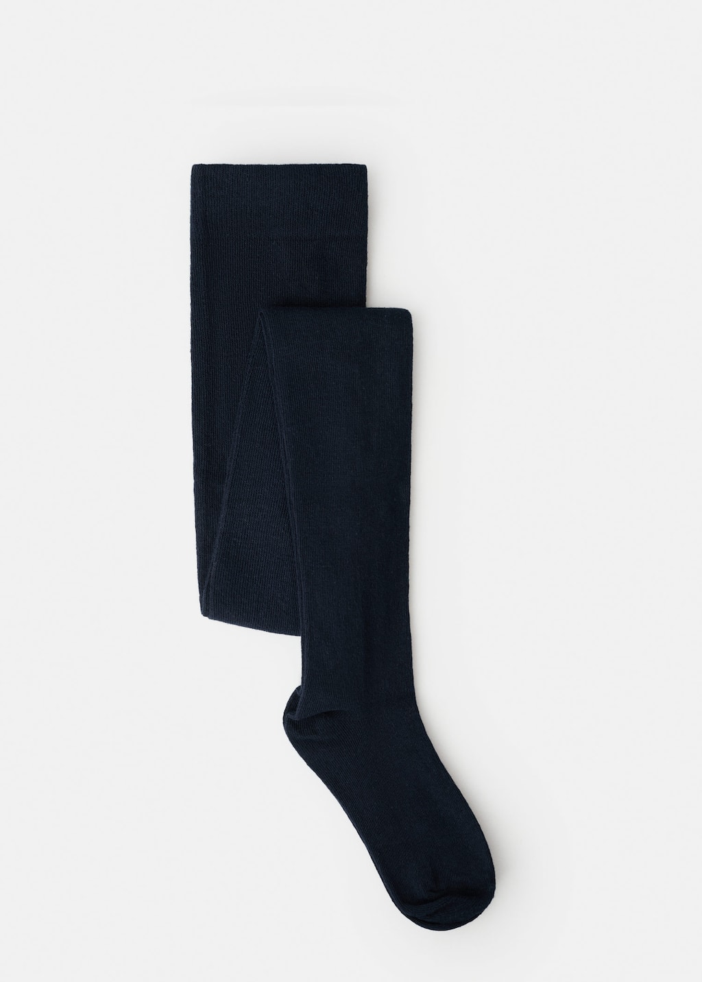 Mango Kids' Knitted Tights Dark Navy In Black