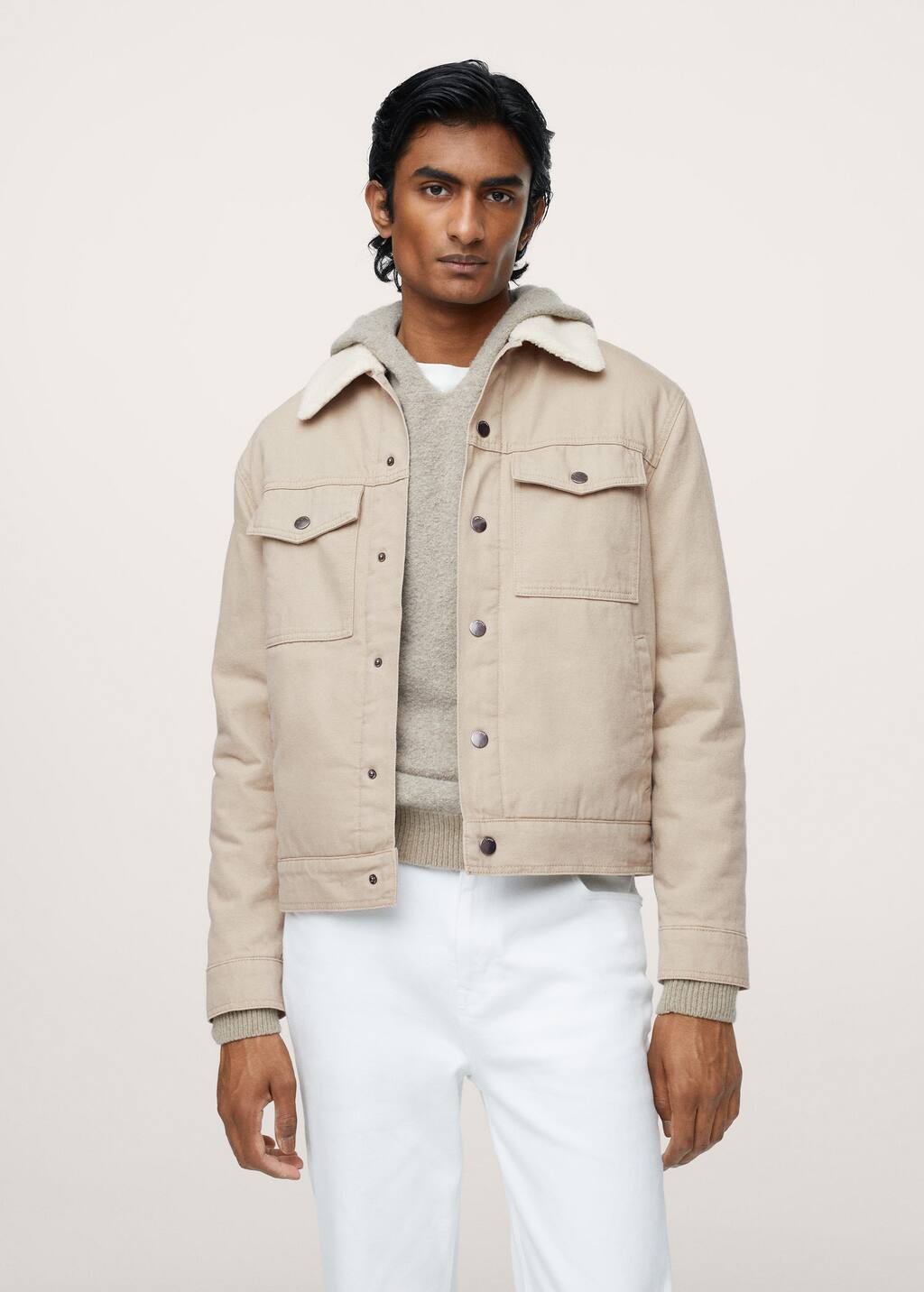 mango man shearling jacket