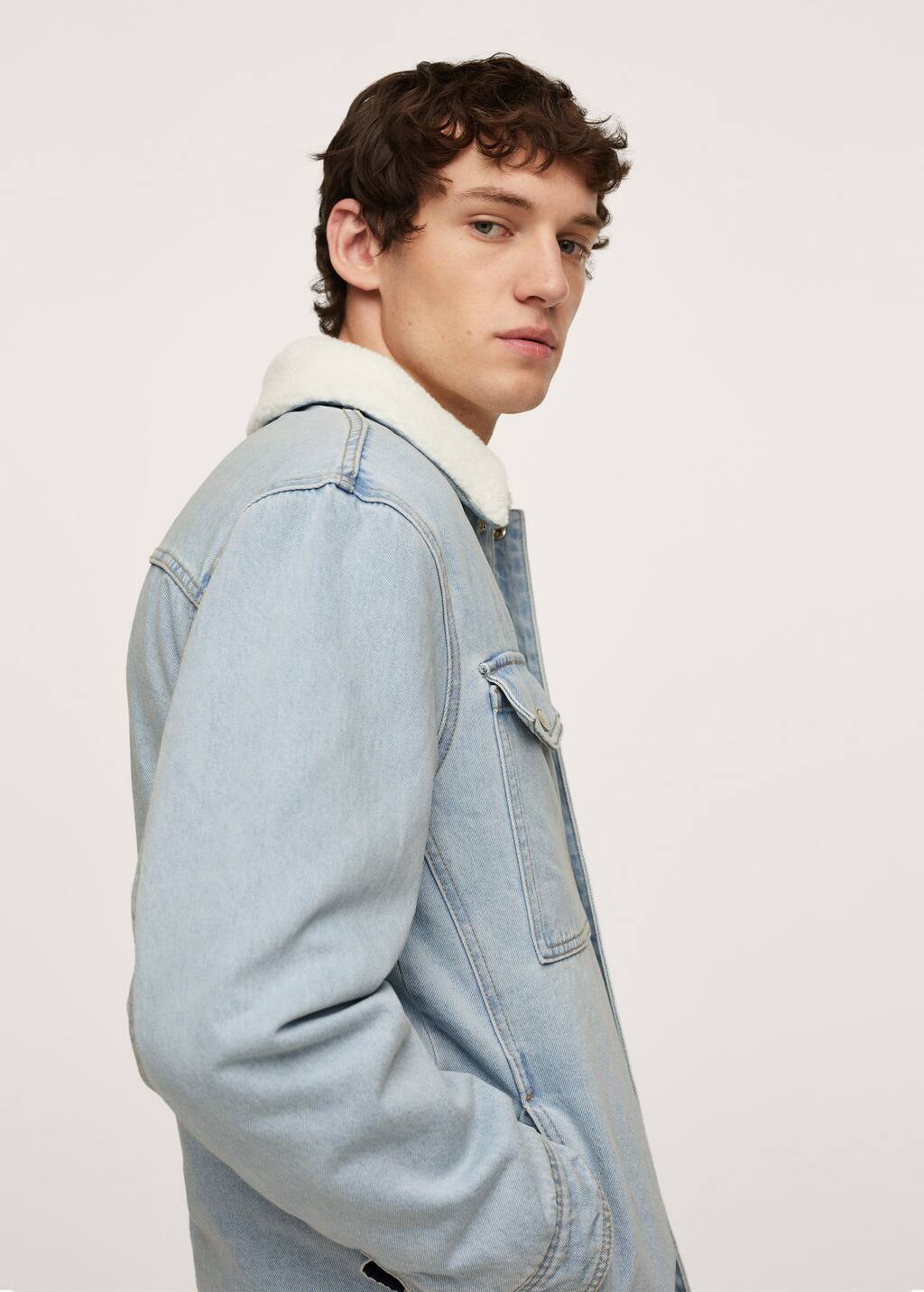 suede denim jacket mens