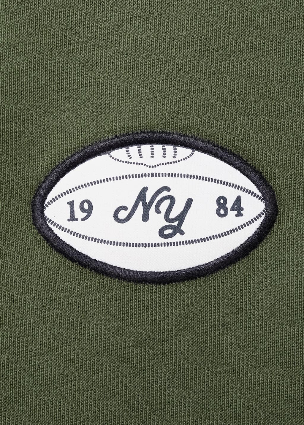 Printed embroidered sweatshirt