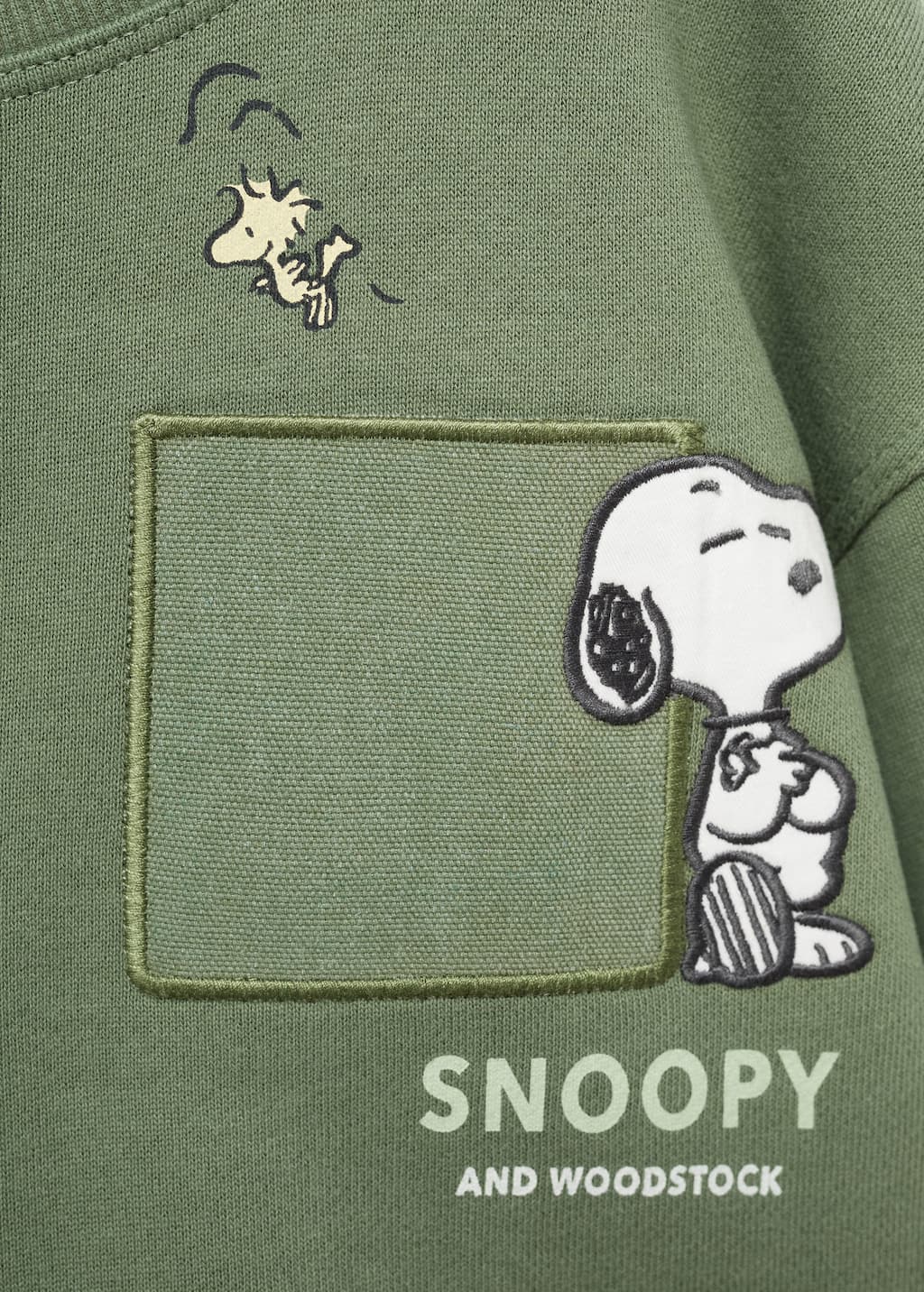 Embroidered Snoopy sweatshirt