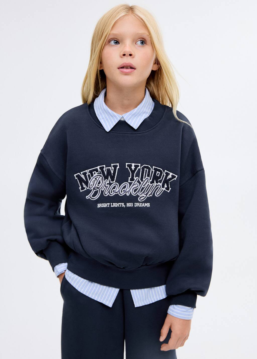 Embroidered cotton sweatshirt