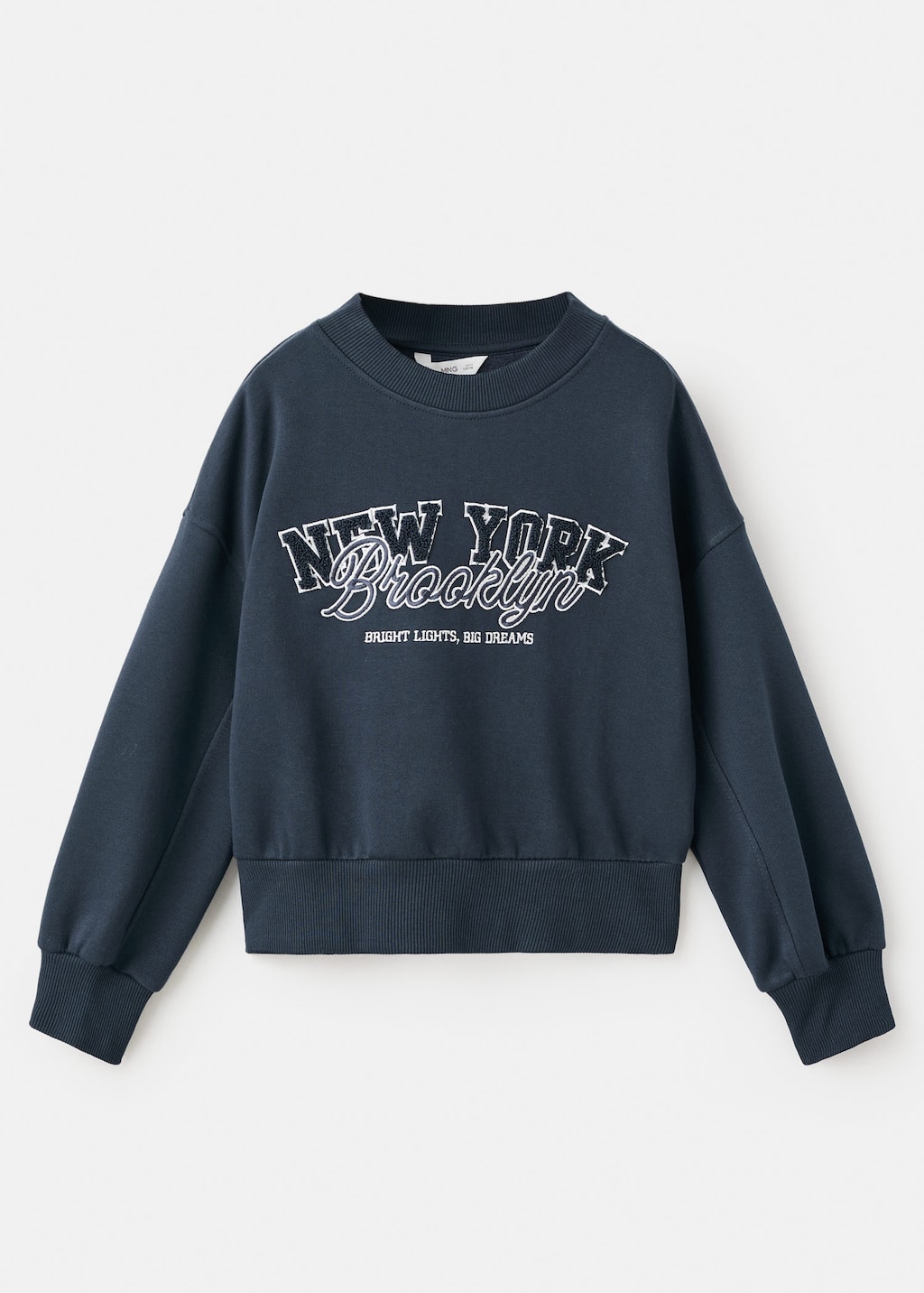 Mango Sweatshirt Navy In Blue