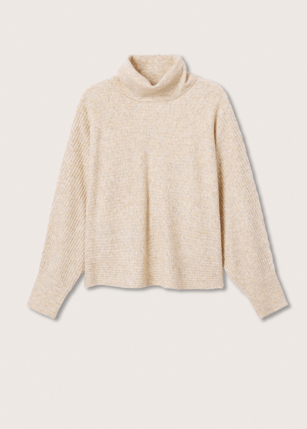 ribbed white sweater