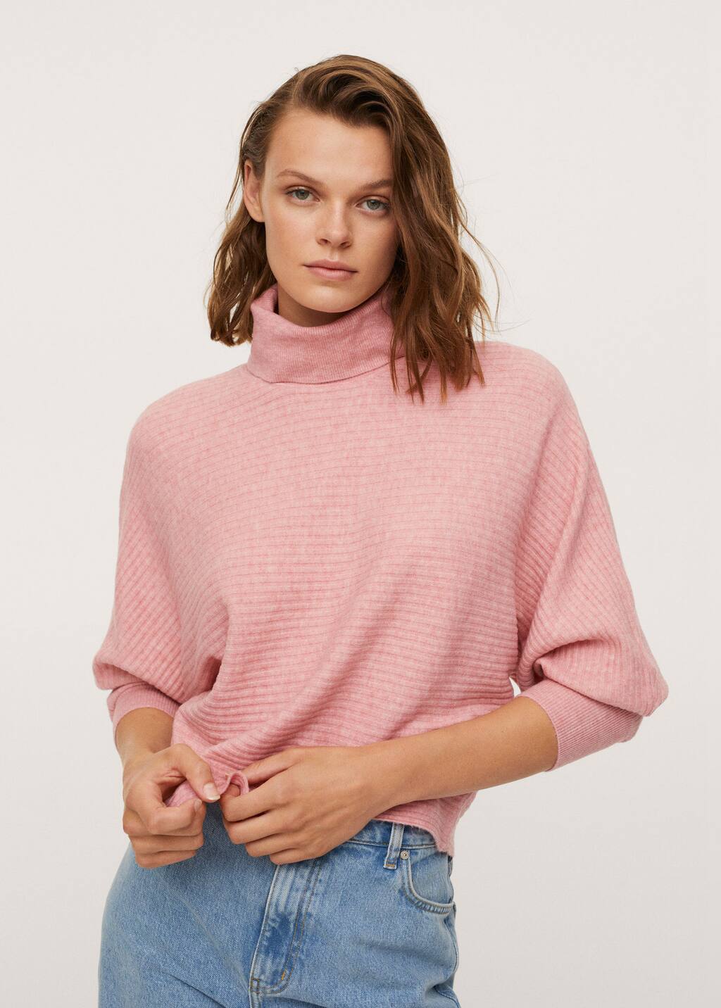 ribbed knitted jumper