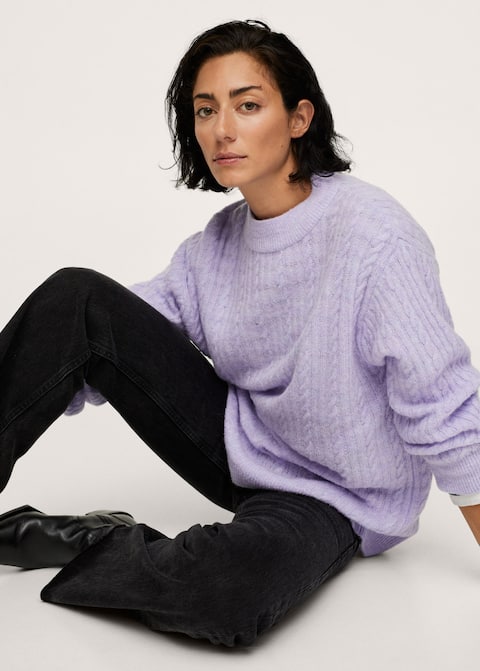 Πουλόβερ πλεκτό oversize - Λεπτομέρεια του προϊόντος 3