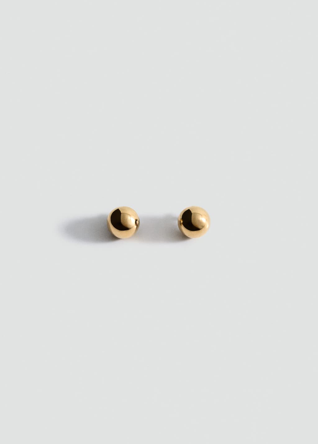 Mango Round Volume Earrings Gold In Gold
