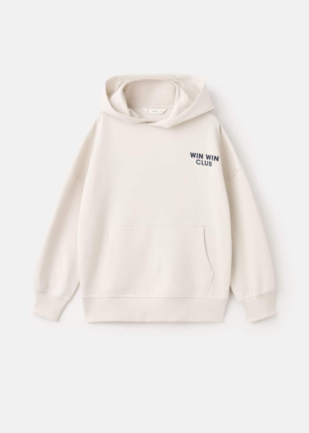 Mango Sweatshirt Ice Grey In White