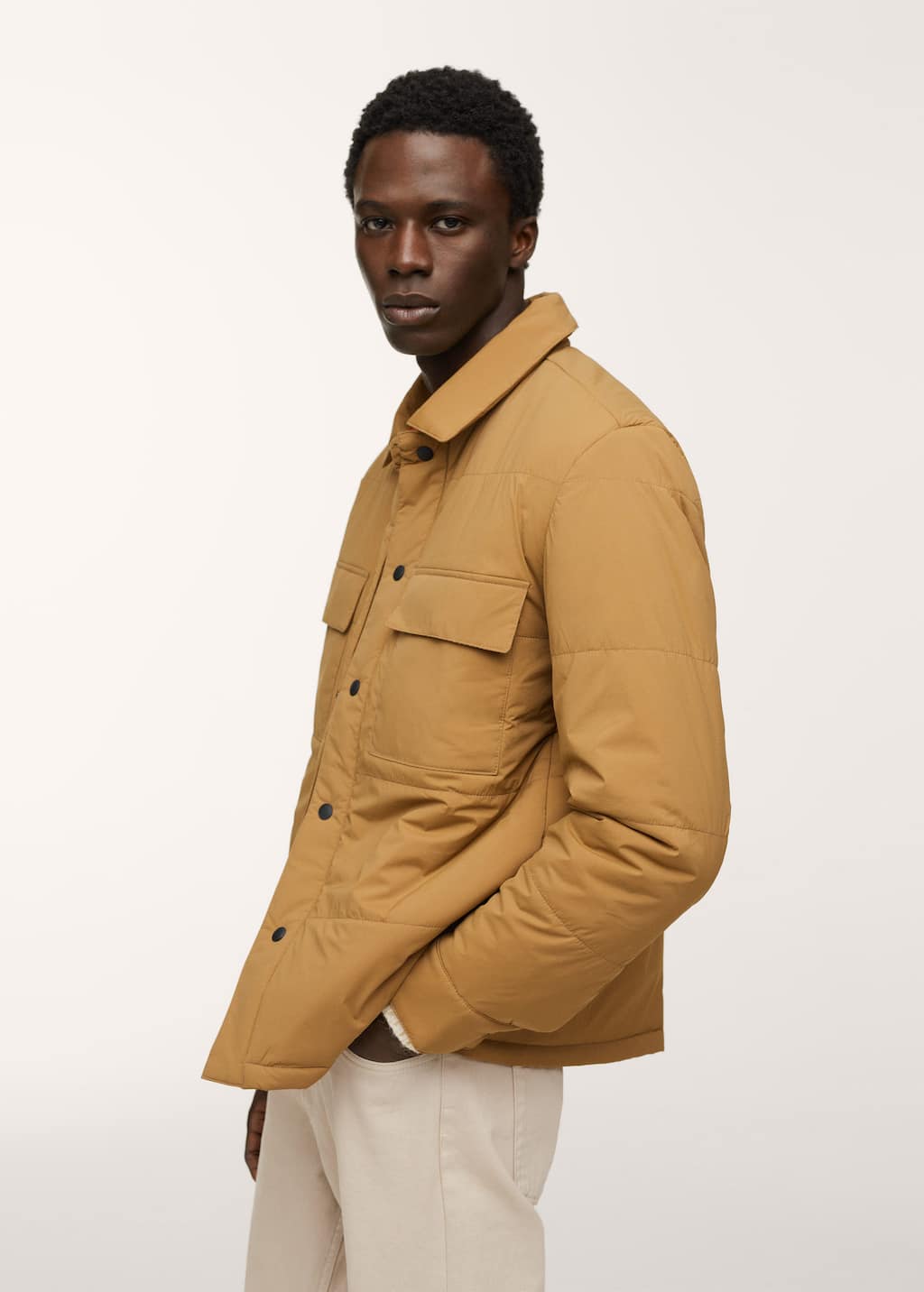 Mango Waterproof padded overshirt 17017613 31