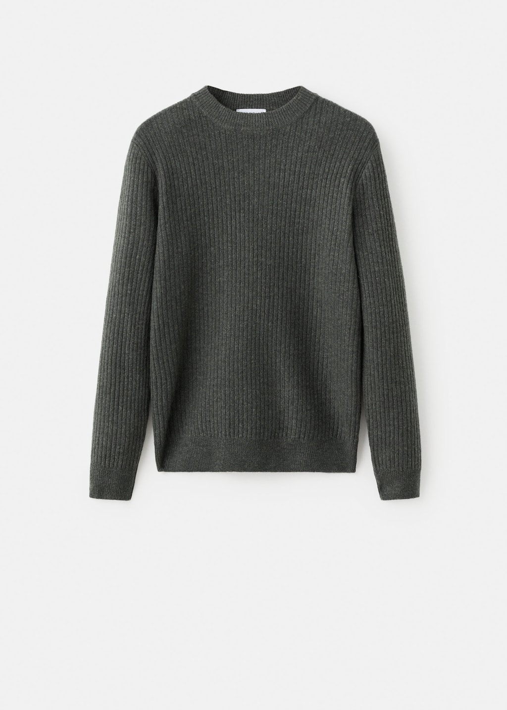 Knitted ribbed sweater
