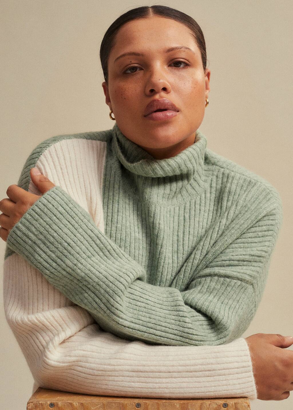 Mango Ribbed knit sweater 17019073 05