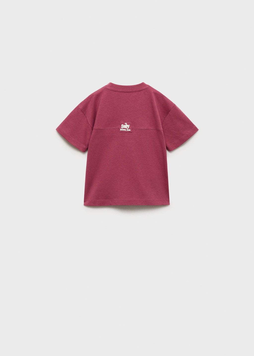 Embroidered detail print t-shirt