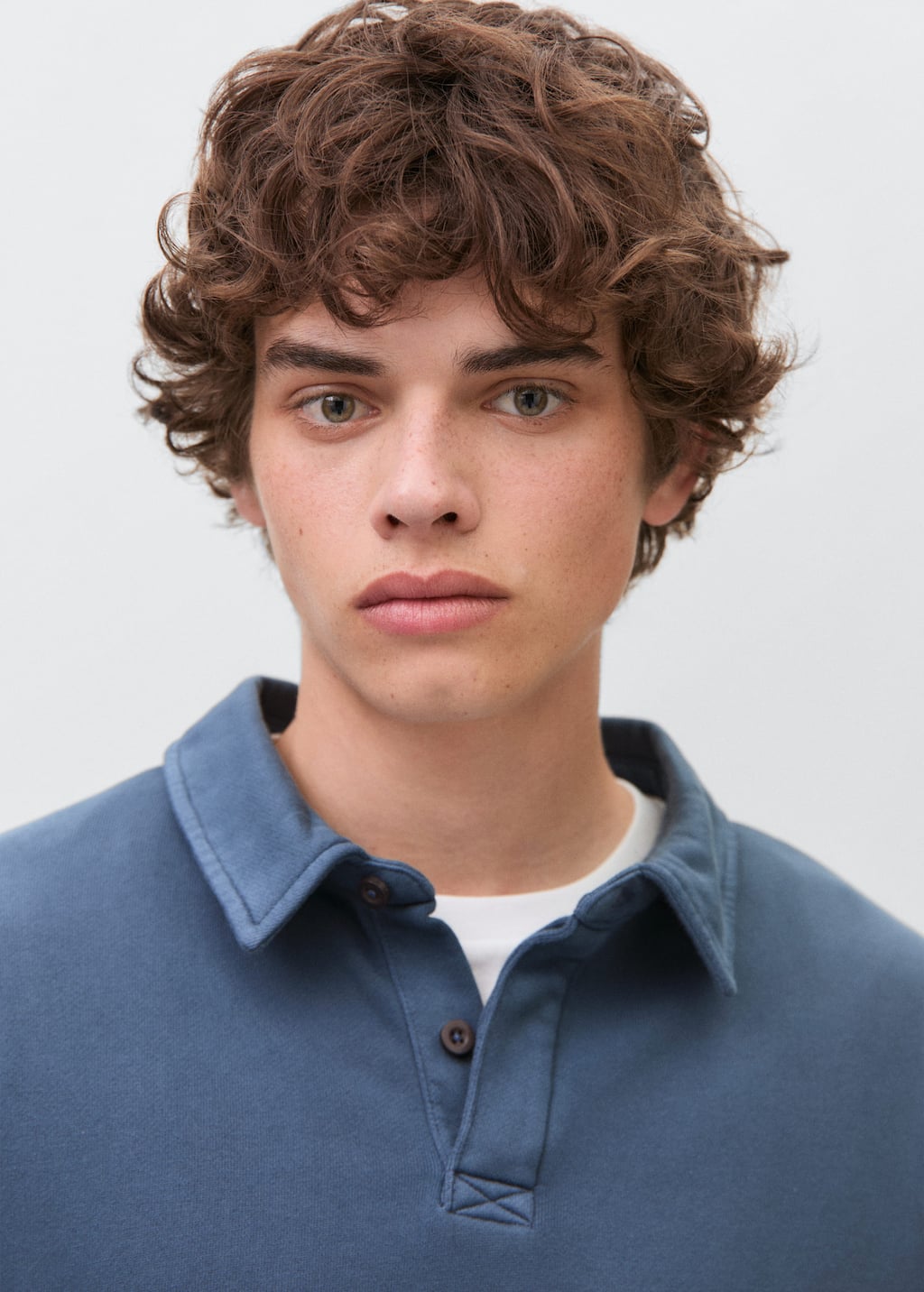 Polo-neck sweatshirt