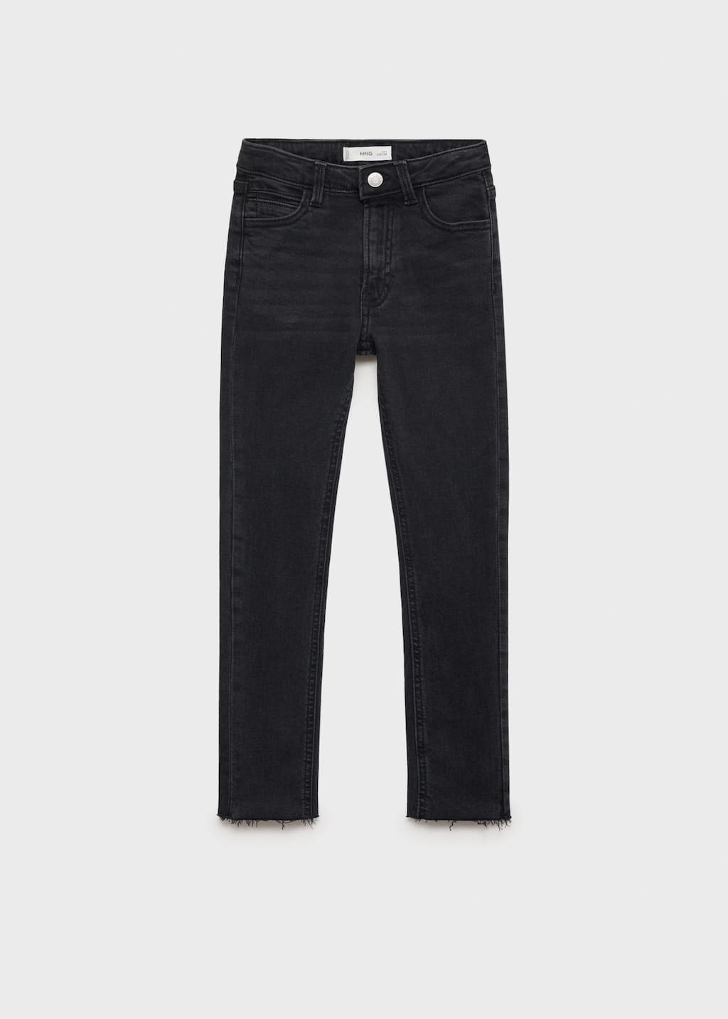 Mango Jean Skinny-fit Black Denim - Enfants - 12 - Kids In Black