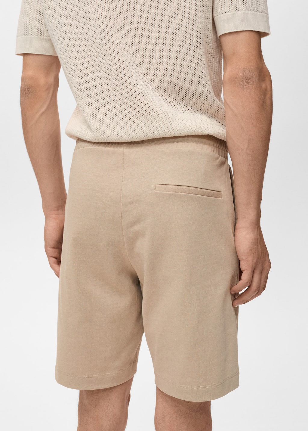 100% cotton bermuda shorts with drawstring