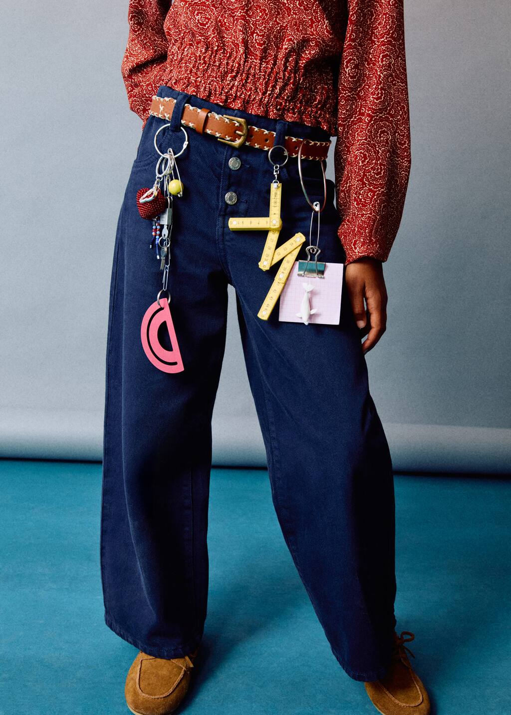 Embroidered belt