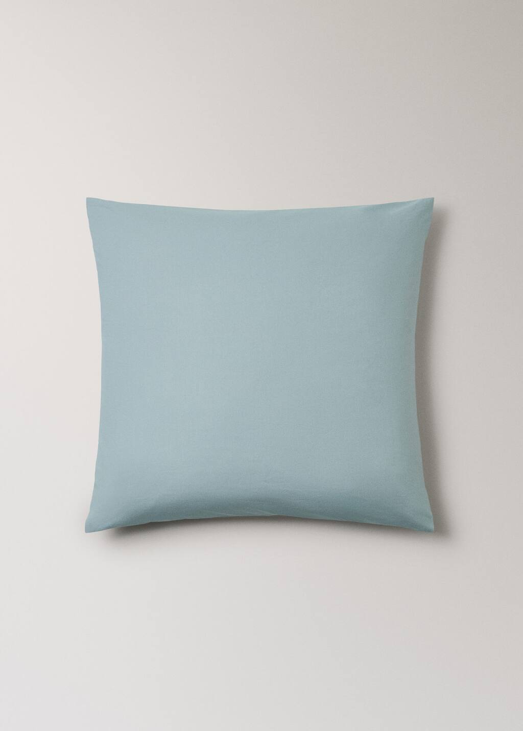 Mango Home Two Cotton Percale Pillowcases 60x60cm Blue In Blue
