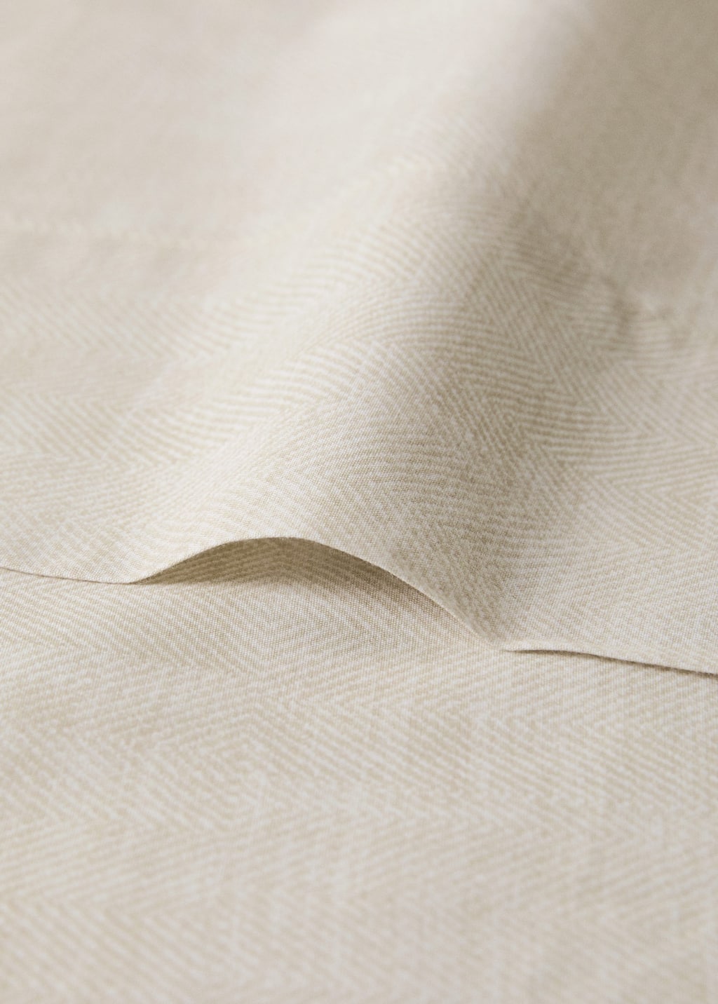 Percale cotton floral-print top sheet for 135/140 cm bed