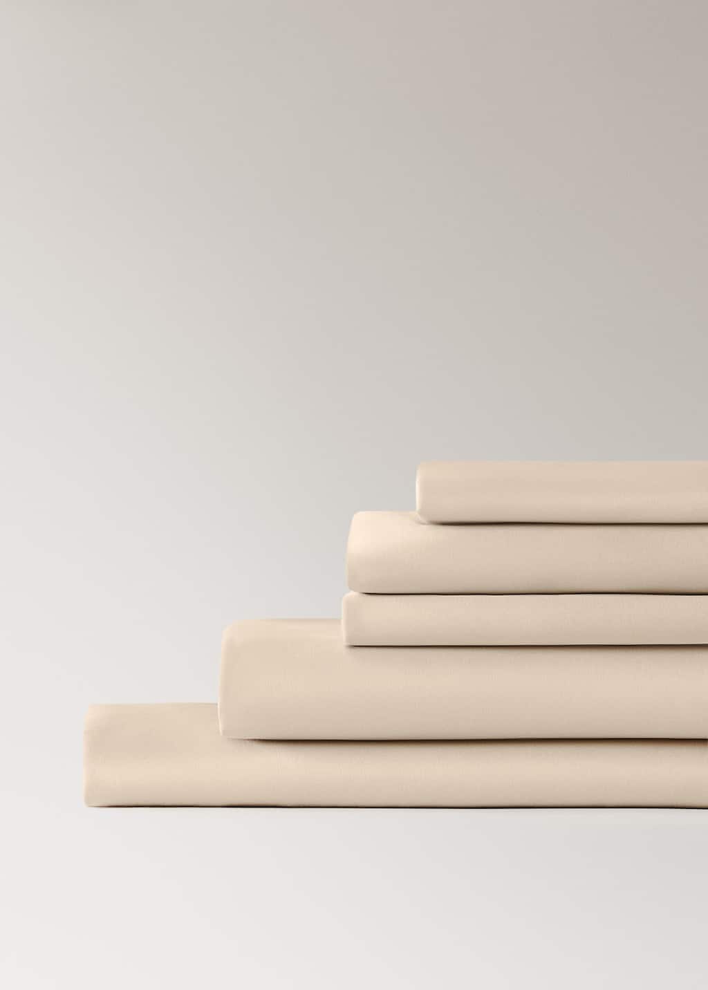 600-thread washed cotton top sheet for cm bed