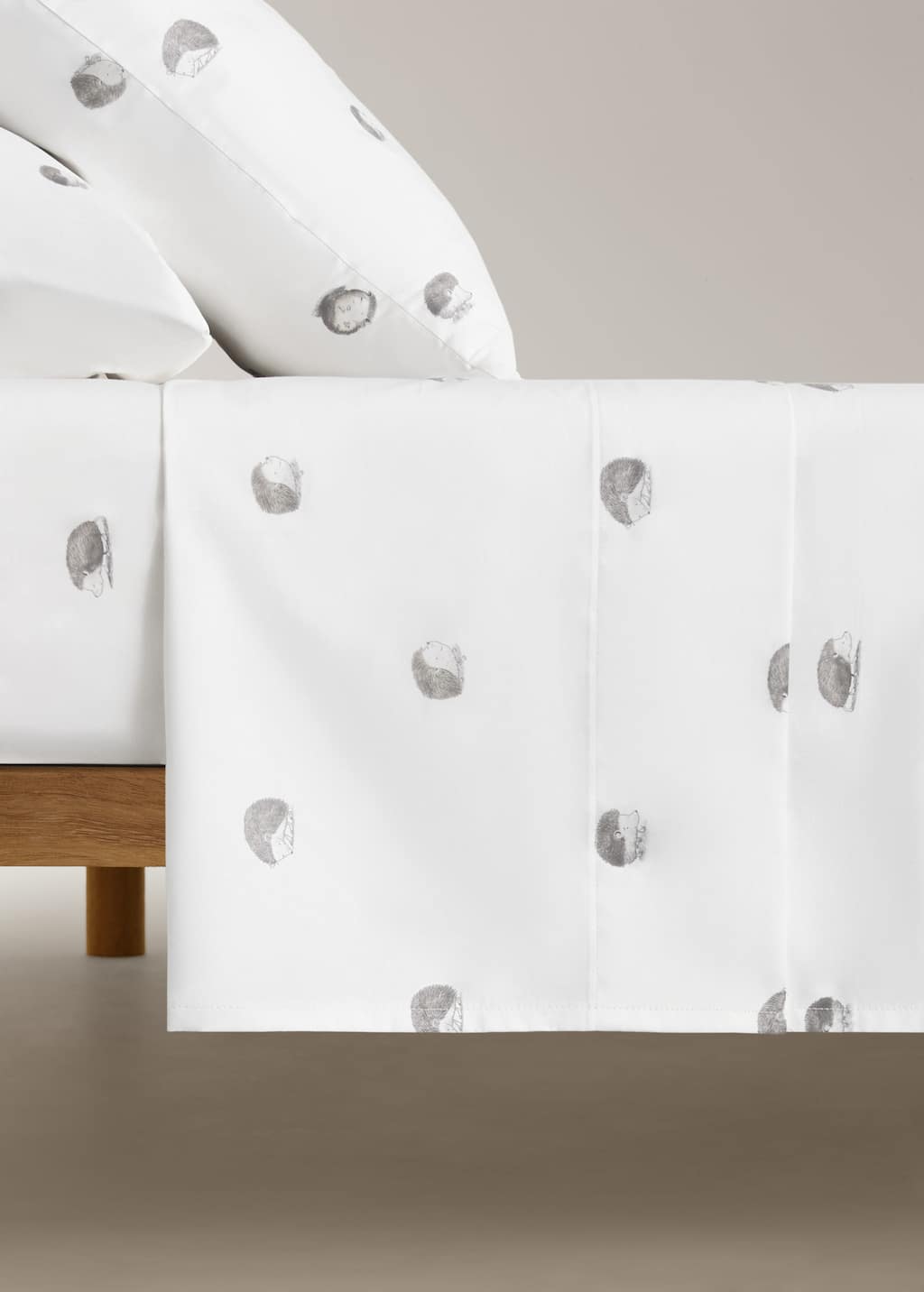 Mango Home Flat Sheet White In White