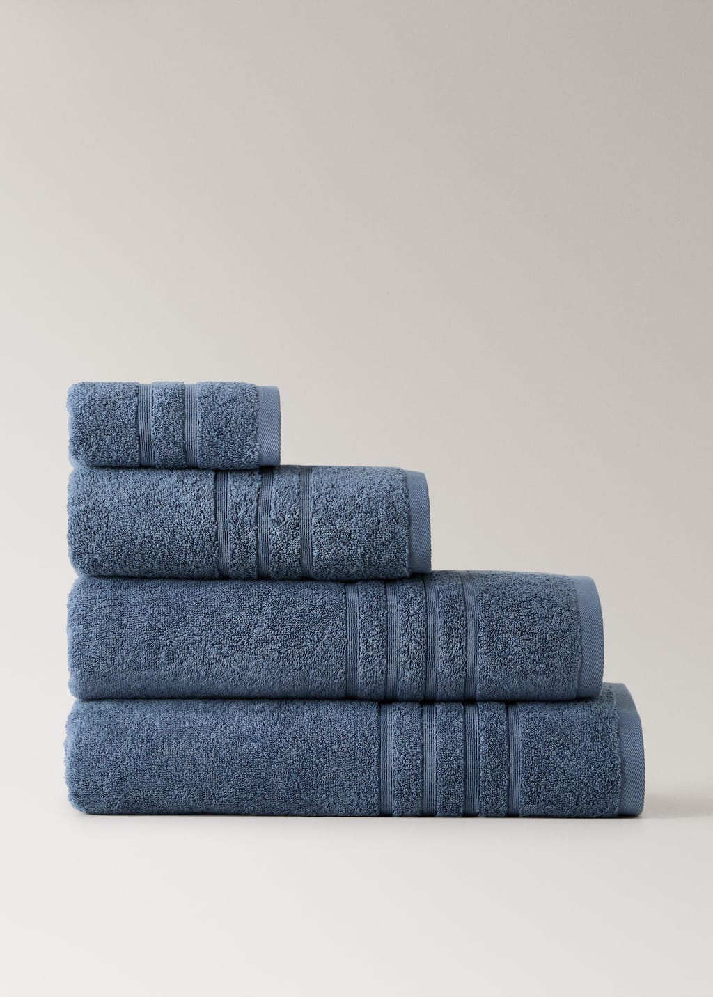 Mango Home Serviette De Bain Coton Bleu - Home - 70x140cm -