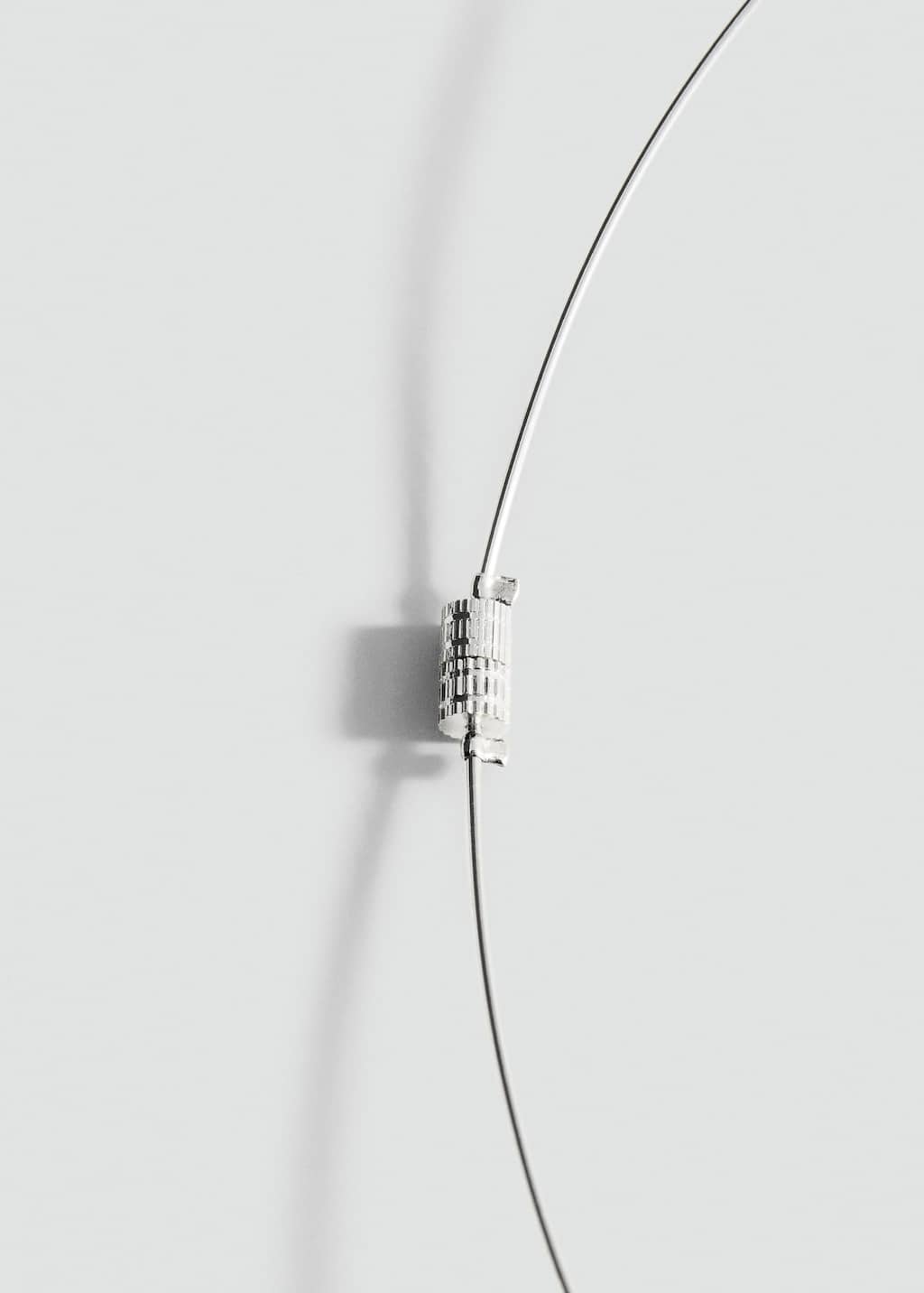 Rigid rectangular-bead necklace
