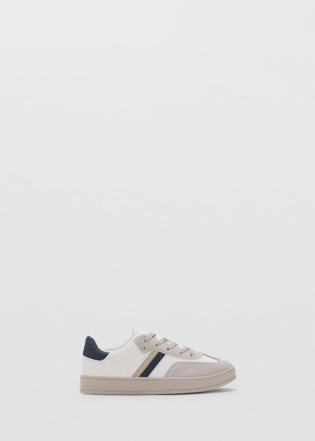 Leather mixed sneakers