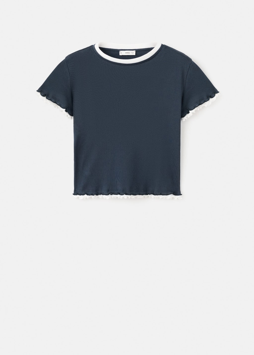 Mango Teen T-shirt Navy In Blue