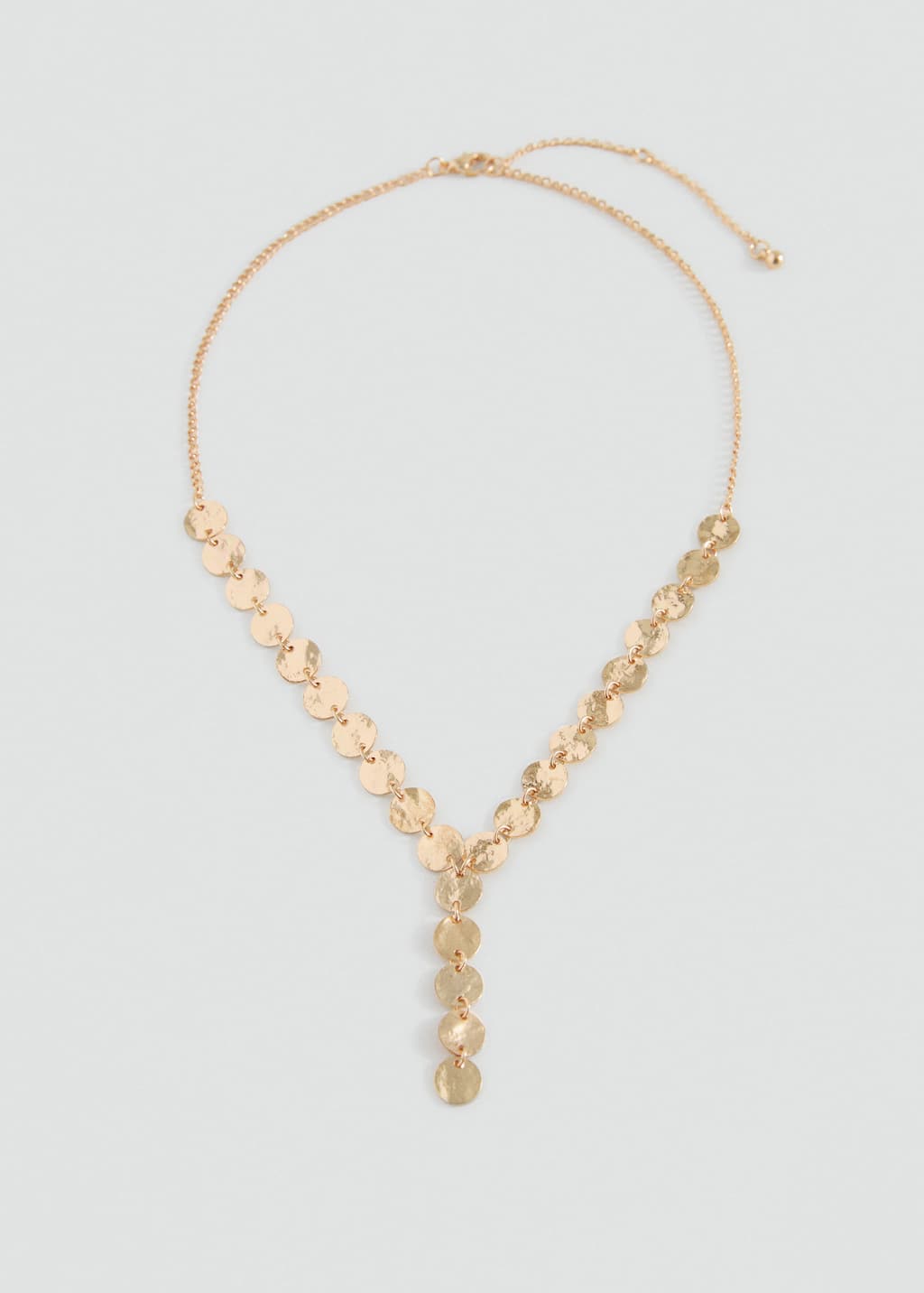Coin charm necklace