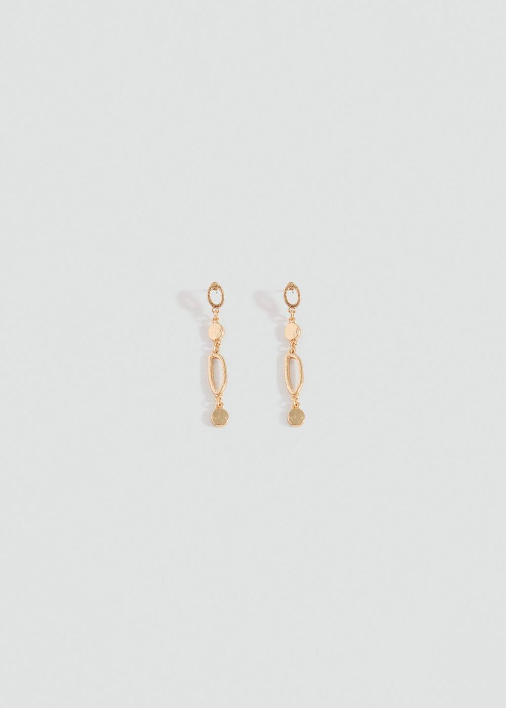 Mixed pendant earrings