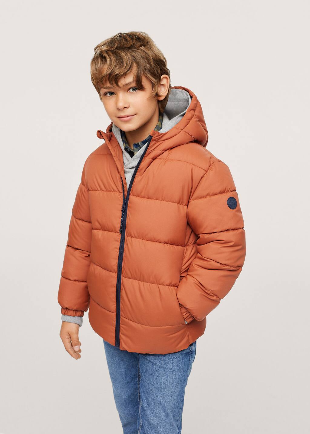 boys orange coat