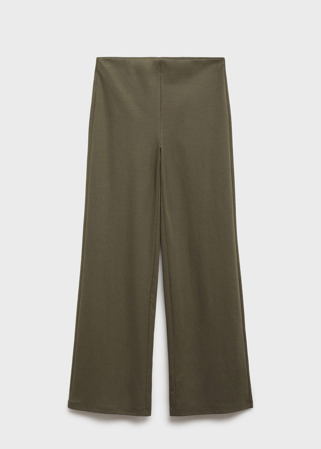 Mango Trousers Khaki In Green