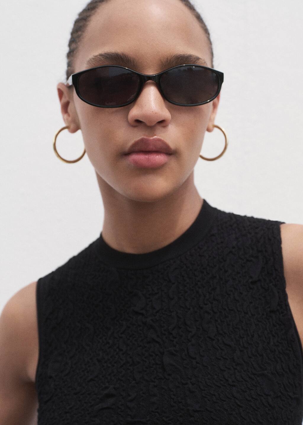 Textured crepe top