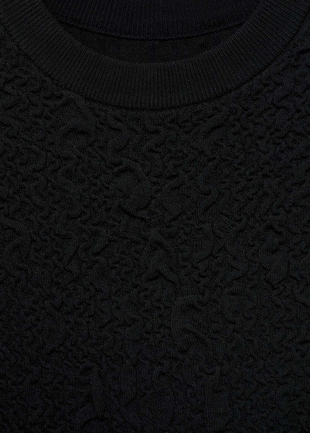 Textured crepe top